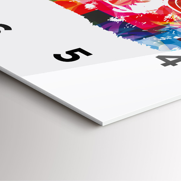 Orologio quadrato in vetro Testa d'orso