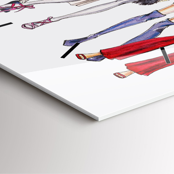 Orologio quadrato in vetro Ragazze alla moda