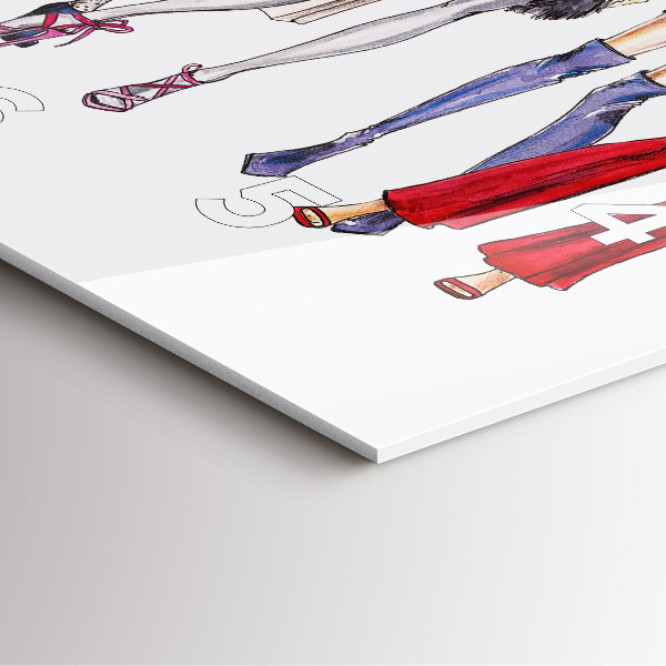 Orologio quadrato in vetro Ragazze alla moda