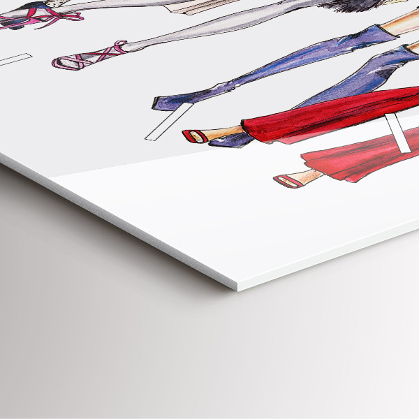 Orologio quadrato in vetro Ragazze alla moda