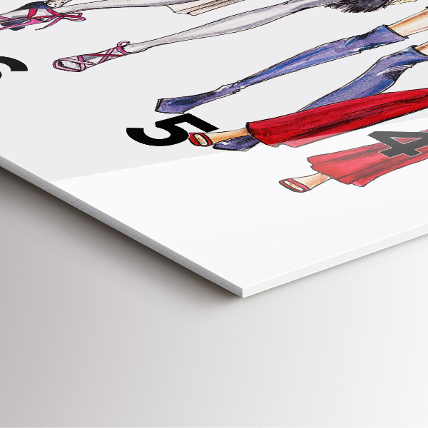 Orologio quadrato in vetro Ragazze alla moda