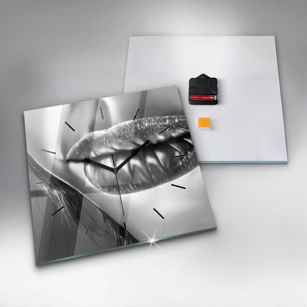 Orologio quadrato Labbra di donna