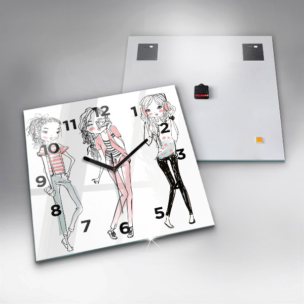 Orologio quadrato in vetro Moda femminile