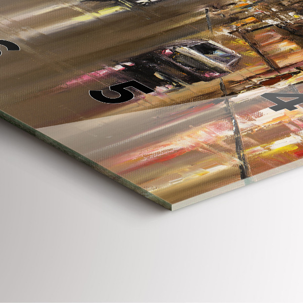 Orologio quadrato in vetro Architettura della città di Parigi