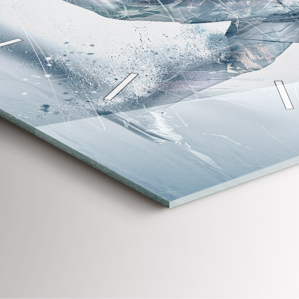 Orologio quadrato in vetro Uomo che corre