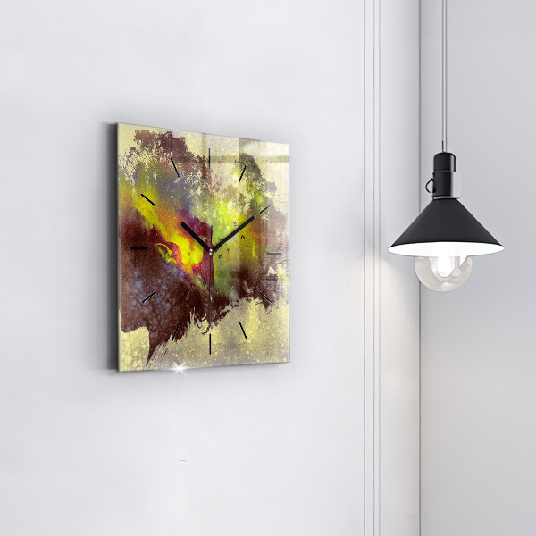 Orologio quadrato in vetro Donna nella foresta