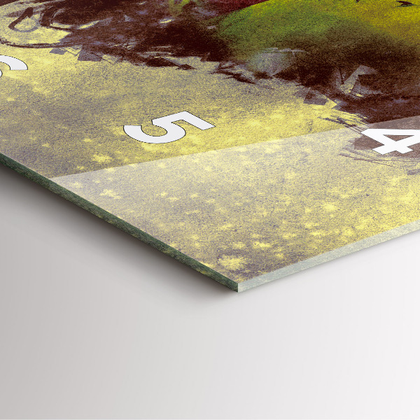 Orologio quadrato in vetro Donna nella foresta