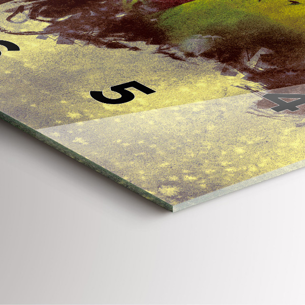 Orologio quadrato in vetro Donna nella foresta