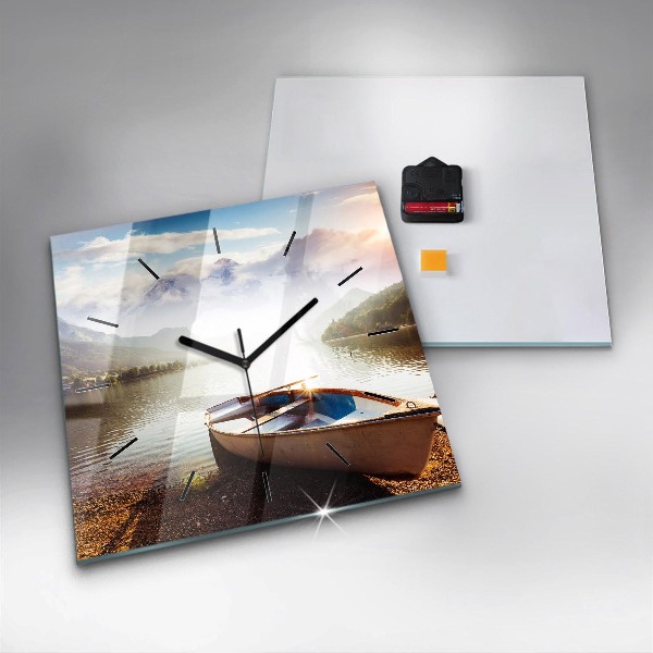 Orologio quadrato in vetro Vista lago
