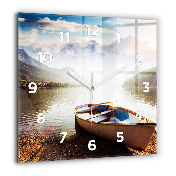 Orologio quadrato in vetro Vista lago