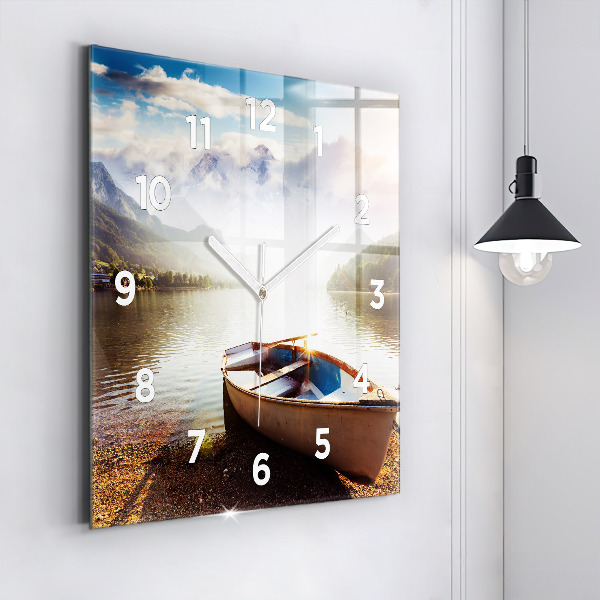 Orologio quadrato in vetro Vista lago
