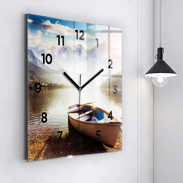 Orologio quadrato in vetro Vista lago