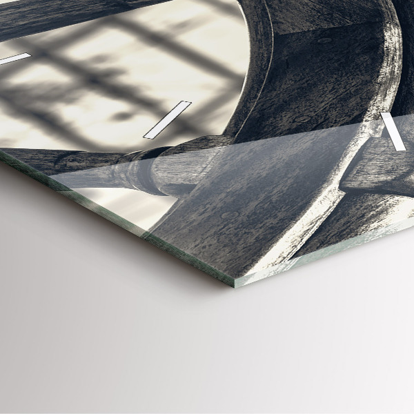 Orologio quadrato in vetro Nave antica