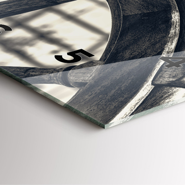 Orologio quadrato in vetro Nave antica