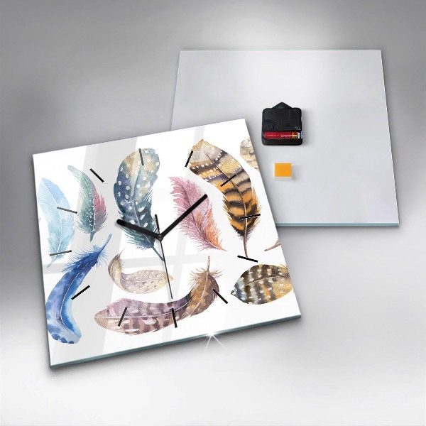 Orologio quadrato in vetro Illustrazione d'arte retrò