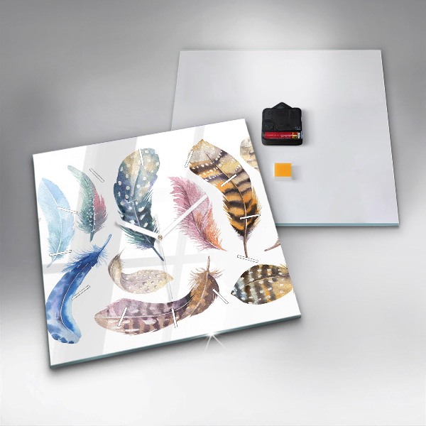 Orologio quadrato in vetro Illustrazione d'arte retrò