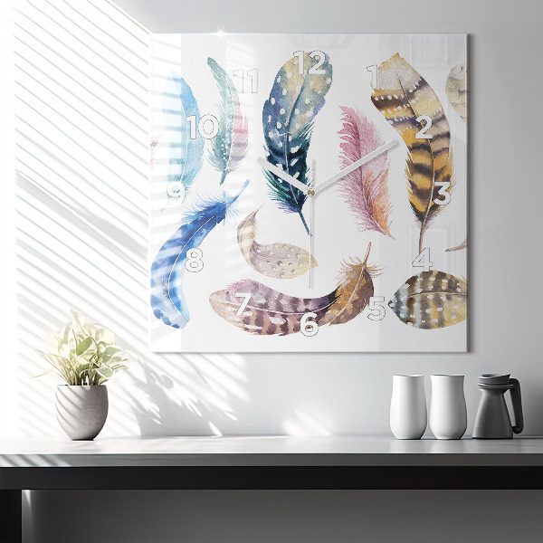 Orologio quadrato in vetro Illustrazione d'arte retrò