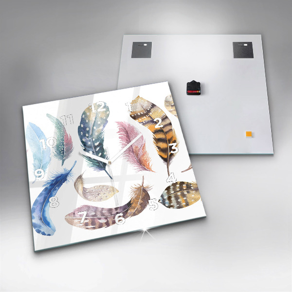 Orologio quadrato in vetro Illustrazione d'arte retrò