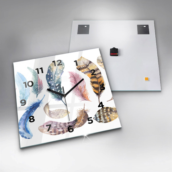 Orologio quadrato in vetro Illustrazione d'arte retrò