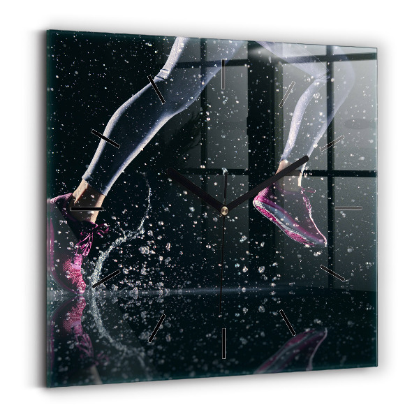 Orologio quadrato Stile di vita sano e corsa