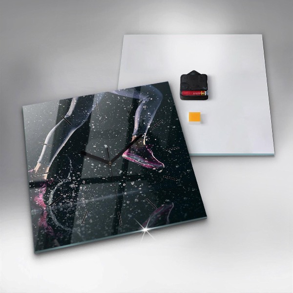 Orologio quadrato Stile di vita sano e corsa