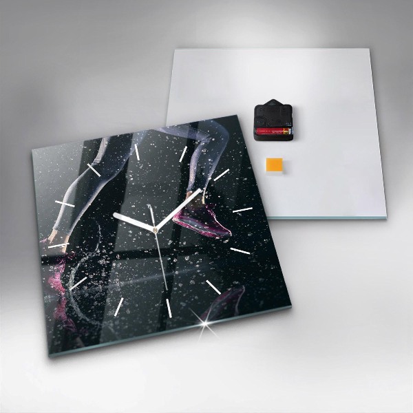 Orologio quadrato Stile di vita sano e corsa