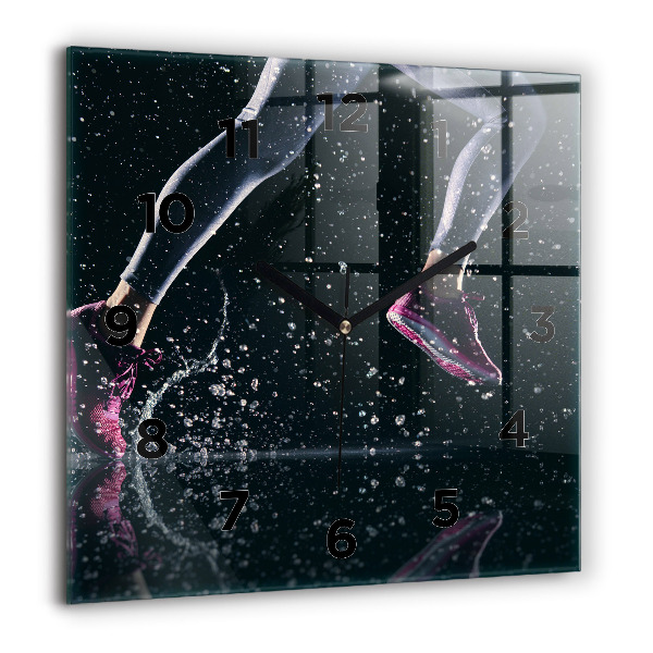 Orologio quadrato Stile di vita sano e corsa