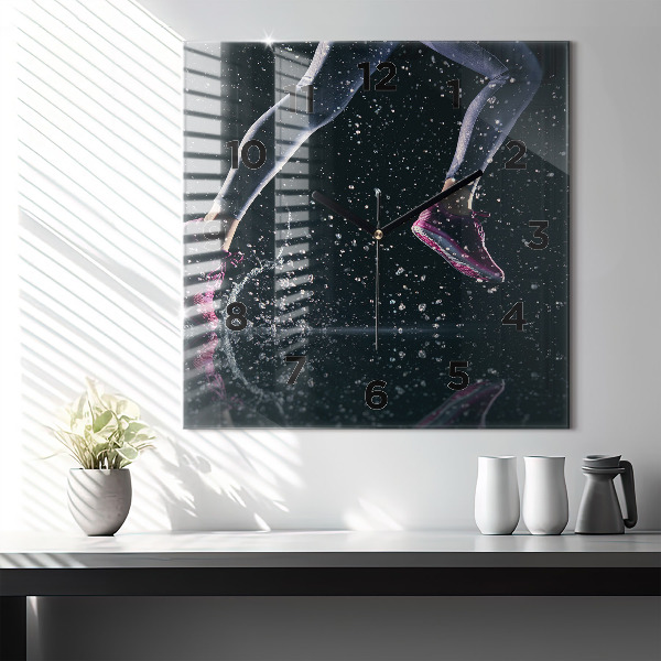 Orologio quadrato Stile di vita sano e corsa