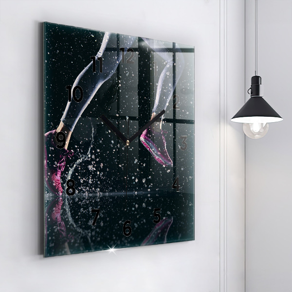 Orologio quadrato Stile di vita sano e corsa