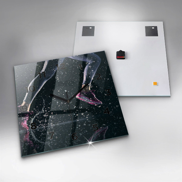 Orologio quadrato Stile di vita sano e corsa