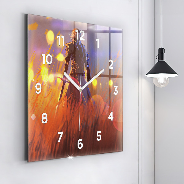 Orologio quadrato Cavaliere con spada