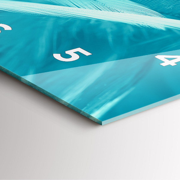 Orologio quadrato Verde turchese vintage