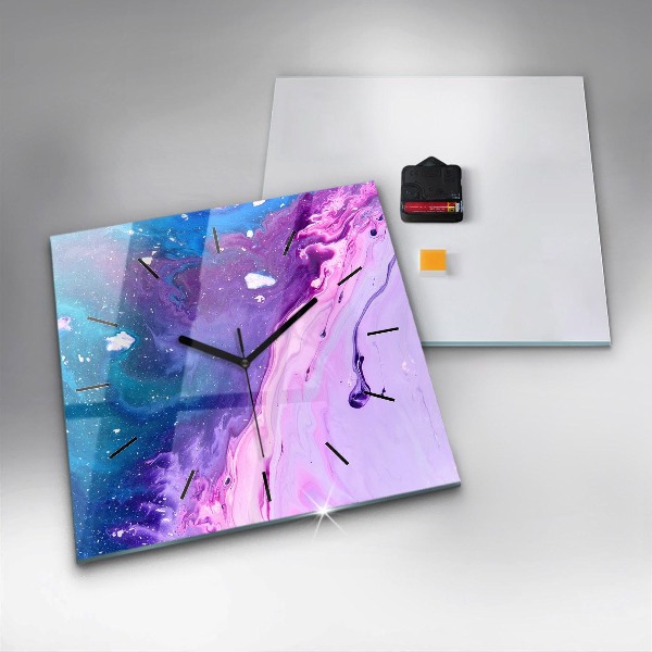 Orologio quadrato Sfondo colorato