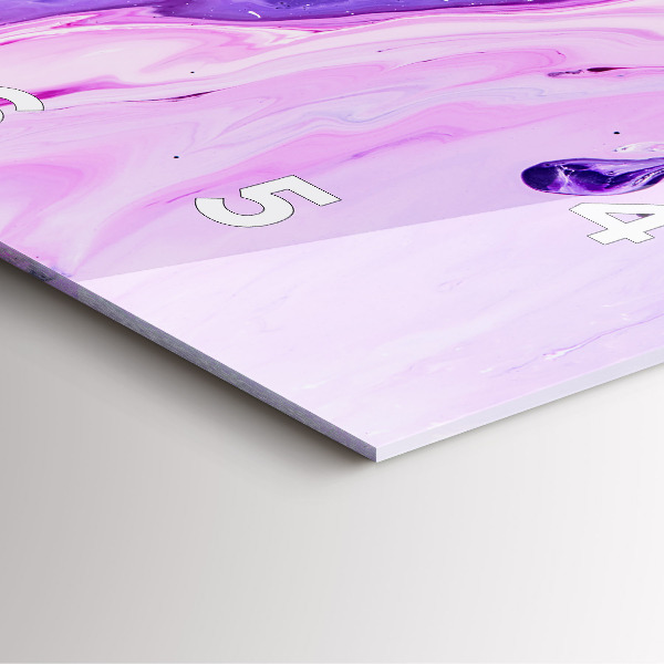 Orologio quadrato Sfondo colorato