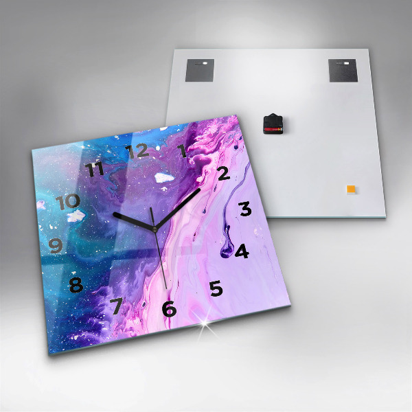 Orologio quadrato Sfondo colorato