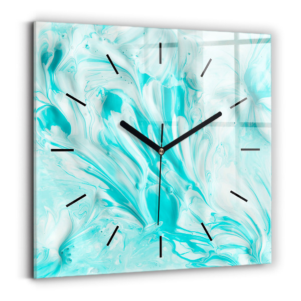 Orologio quadrato Astrazione blu