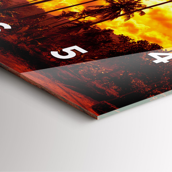 Orologio quadrato Thailandia Klong Prao Beach