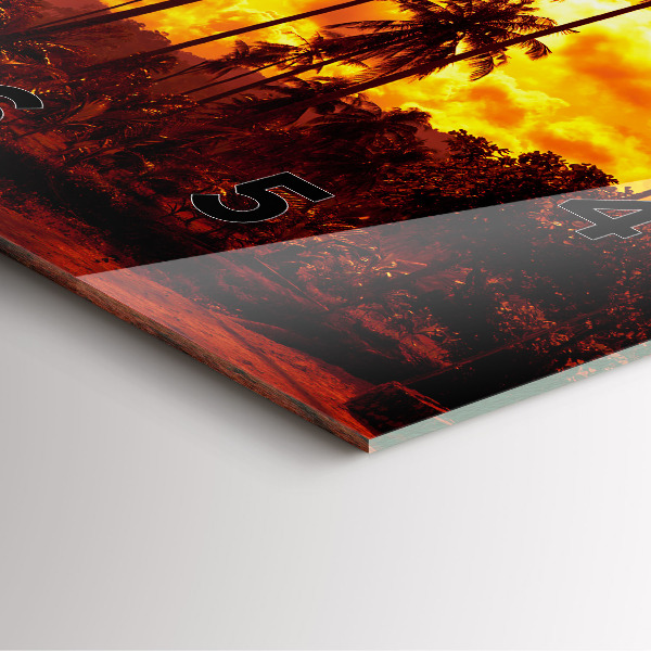 Orologio quadrato Thailandia Klong Prao Beach