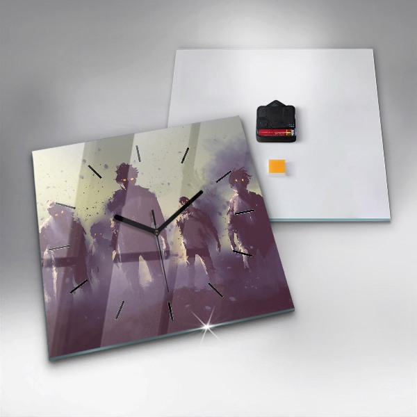 Orologio quadrato Zombie di notte - Halloween