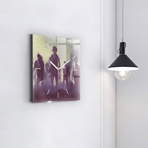 Orologio quadrato Zombie di notte - Halloween