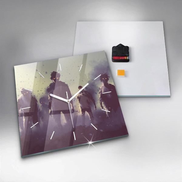 Orologio quadrato Zombie di notte - Halloween