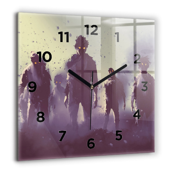 Orologio quadrato Zombie di notte - Halloween
