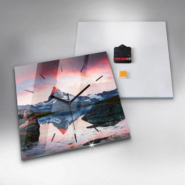 Orologio quadrato Stellisee lago Cervino