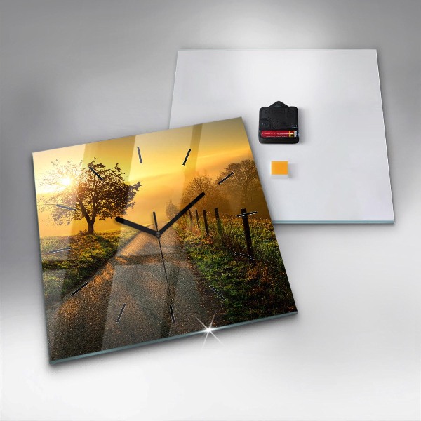 Orologio quadrato Nebbia all'alba