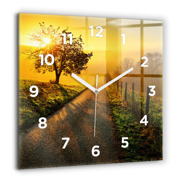 Orologio quadrato Nebbia all'alba