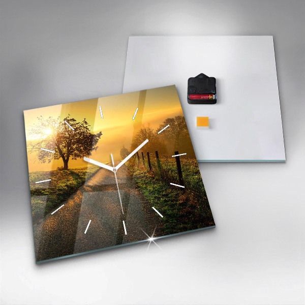 Orologio quadrato Nebbia all'alba
