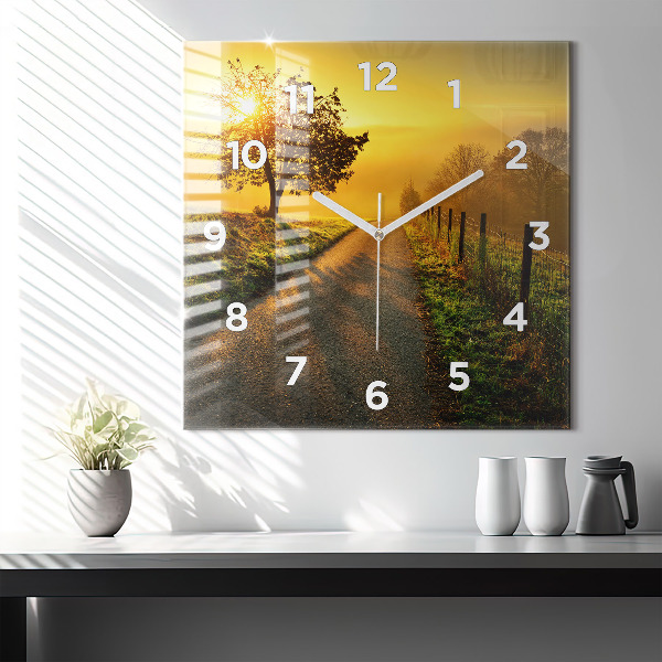 Orologio quadrato Nebbia all'alba