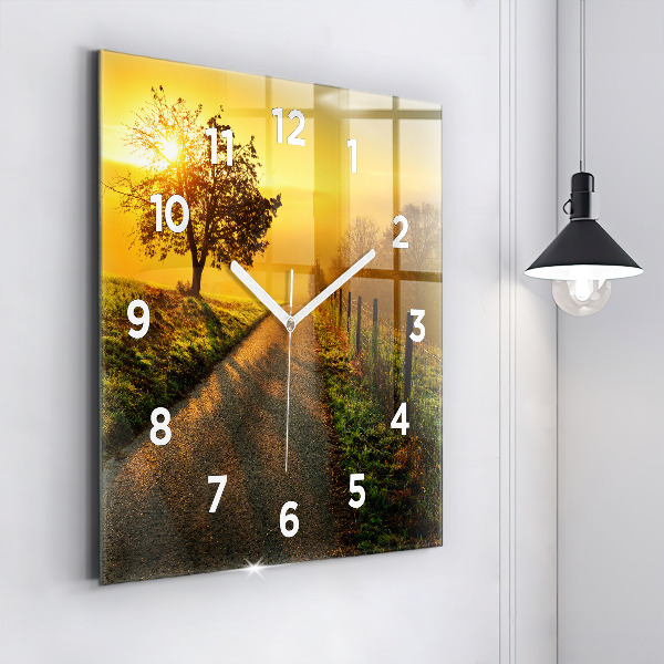 Orologio quadrato Nebbia all'alba