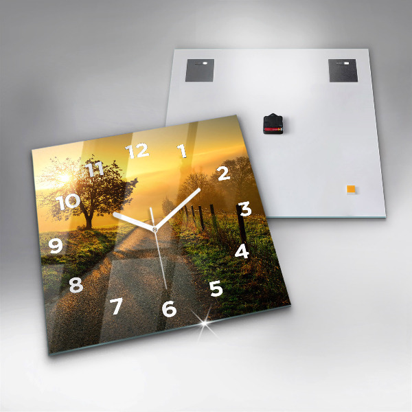 Orologio quadrato Nebbia all'alba