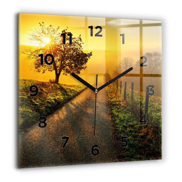 Orologio quadrato Nebbia all'alba